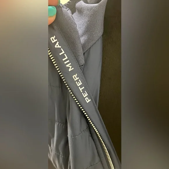 EUC PETER MILLAR Quilted Jacket in Navy Size Large - Picture 8 of 10